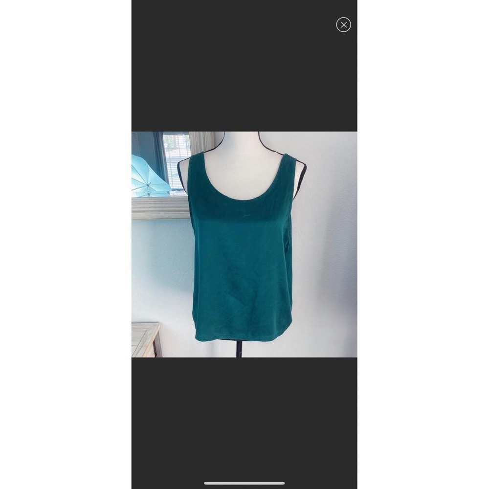 Victoria's Secret Silk Green Tank top